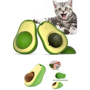 XML Dünyası Avakado Kedi Naneli Catnip 360 Derece Dönebilen Yalama Oyun Topu