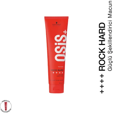 Schwarzkopf Osis+ Texture Rock Hard Instant Hold Glue Ultra Güçlü Saç Şekillendirici Macun