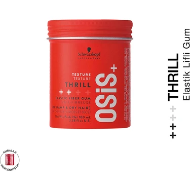 Osis 3 Thrill Texture Strong Control Fibre Gum Lifli Doku Veren Saç Şekillendirici Kremi 100