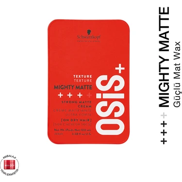 Osis Mighty Matte Güçlü Tutucu Mat Wax