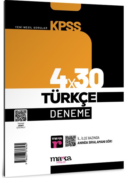 2025 KPSS Türkçe 4x30 Deneme Tamamı Video Çözümlü