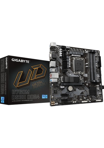 B760M DS3H 5333 MHz (O.C.) DDR4 LGA1700 mAtx Anakart