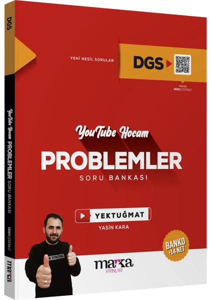 Marka Yayınları 2025 DGS Youtube Hocam Problemler Soru Bankası