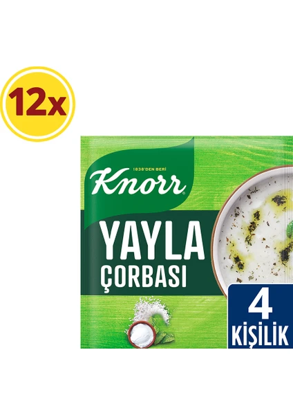 Yayla Çorbası 72 g 4 Kişilik X12