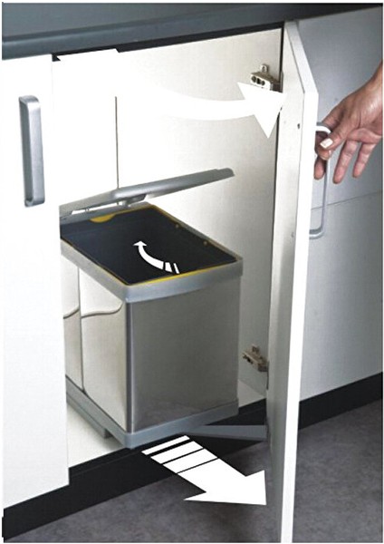 Toty Raylı Çöp Kovası