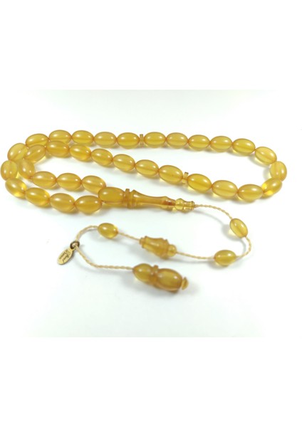 Ayhan Turan Usta Işi Imzalı Mühürlü Rengin Zirvesi Sıkma Kehribar Model 3156