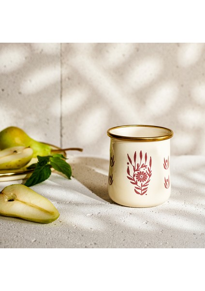 Artisan Emaye Bardak Kupa Bordeaux
