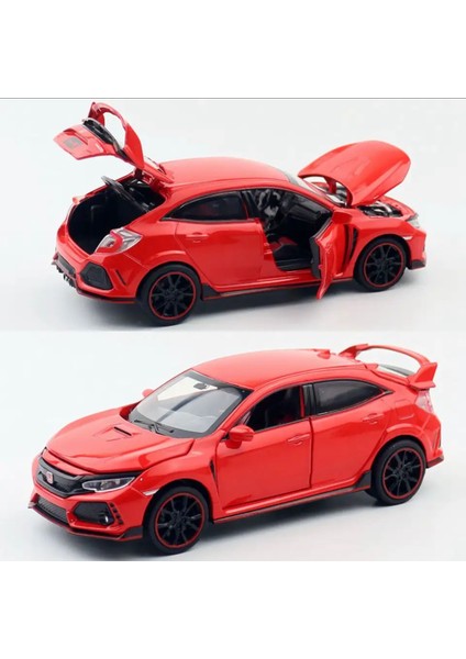 Honda Civic Type-R 1:32 Model Maket Araba Kirmizi