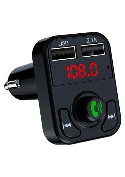 C614  Çift USB & Şarj / Flash Bellek Girişi  Bluetooth Fm Transmitter