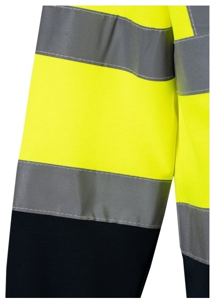 Reflektörlü Polo Yaka T-Shirt Interlok Uzun Kollu indirimleri