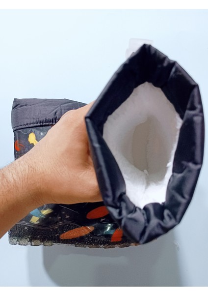 Çocuk Çizme Yağmur ve Kar Botu Soğuk Geçirmez Içi Kürklü fırsatları
