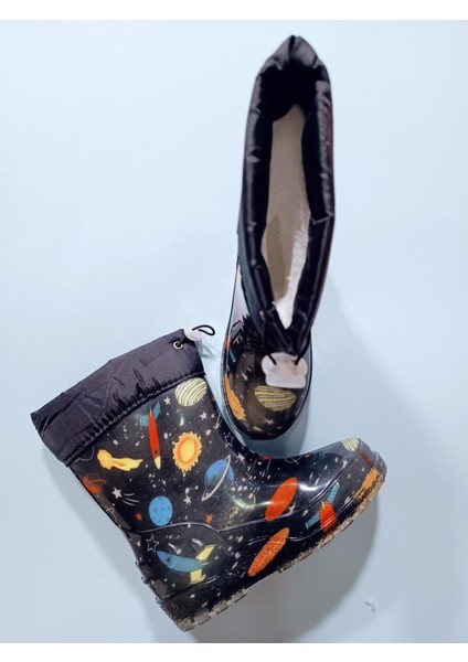 Çocuk Çizme Yağmur ve Kar Botu Soğuk Geçirmez Içi Kürklü fırsatları