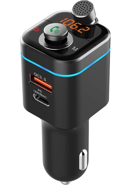 C72 Araba Mp3 Çalar Alıcısı Fm Verici - Siyah (Yurt Dışından)