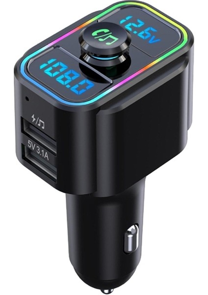 C23S Araba Bluetooth Mp3 Müzik Çalar - Siyah (Yurt Dışından)