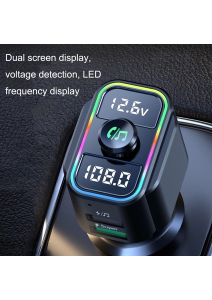 C23 Araba Bluetooth Mp3 Müzik Çalar - Siyah (Yurt Dışından)
