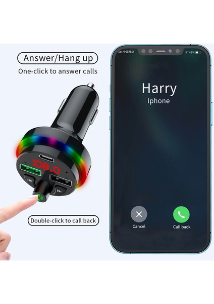 Wiress Bluetooth Araba Mp3 Çalar - Siyah (Yurt Dışından)
