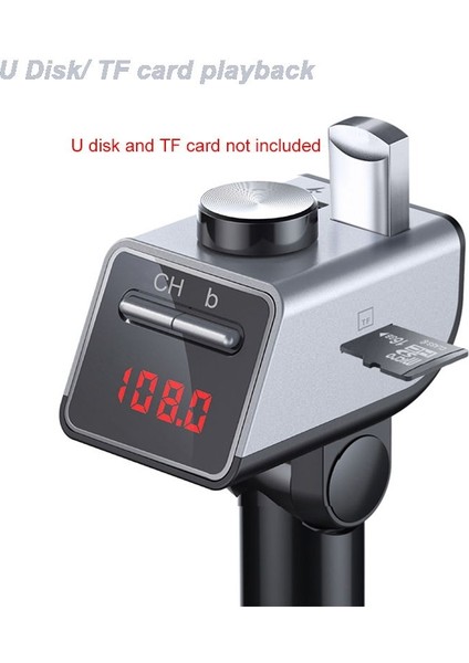 Q18S Çok Fonksiyonlu Araç Çift USB Şarj Cihazı - Siyah (Yurt Dışından) fırsatları