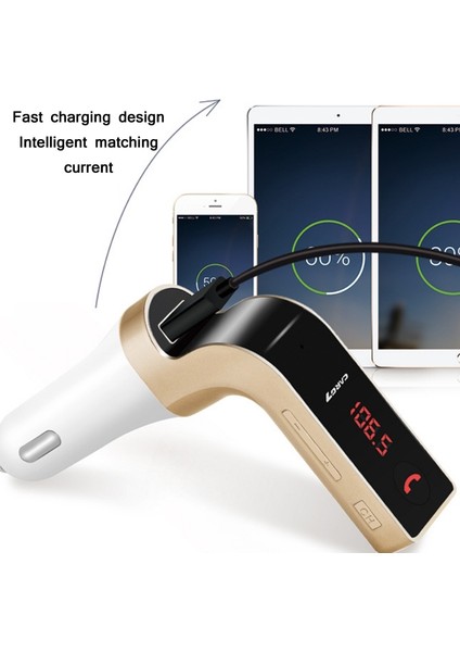 G7 Araba Bluetooth Oyuncu Mp3 G7 Gümüş - Gümüş (Yurt Dışından)