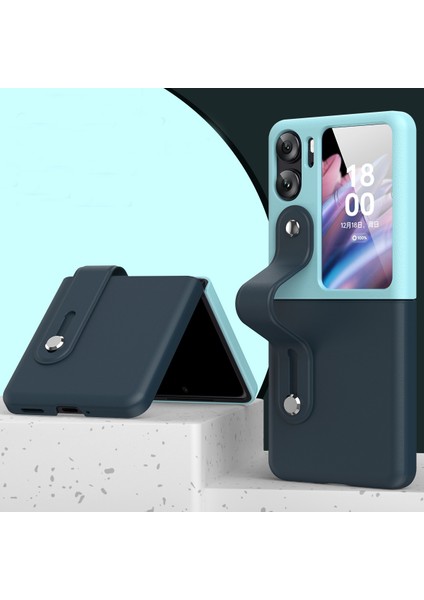 Oppo Find N2 Flip Için Darbeye Dayanıklı Telefon Kılıfı - Koyu Mavi (Yurt Dışından)