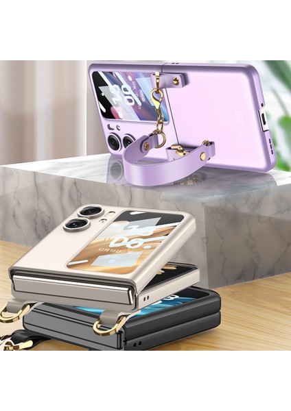 Oppo Find N2 Flip Için Darbeye Dayanıklı Telefon Kılıfı - Altın (Yurt Dışından) fiyatları