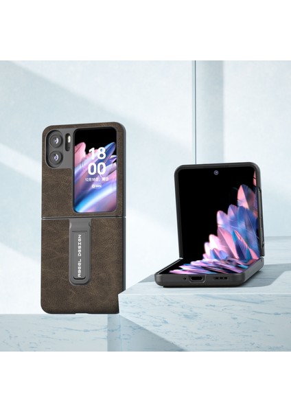 Oppo Find N2 Flip Için Darbeye Dayanıklı Telefon Kılıfı - Haki (Yurt Dışından) fiyatları