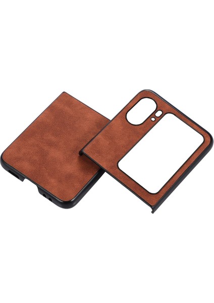 Oppo Find N2 Flip Için Darbeye Dayanıklı Telefon Kılıfı - Kahverengi (Yurt Dışından) fiyatları