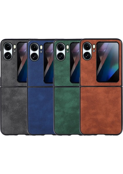 Oppo Find N2 Flip Için Darbeye Dayanıklı Telefon Kılıfı - Kahverengi (Yurt Dışından) fırsatları