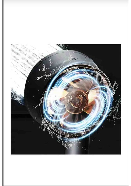5 Fonksiyonlu Tasarruflu Duş Başlığı Turbo Fan Siyah Duş Başlığı modelleri