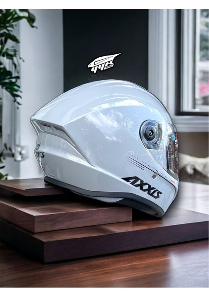 Axxıs Draken Nardo Gri. ''2 Vizörlü'' + ''sticker'' Hediyeli, Mat Motosiklet Kapali Kask