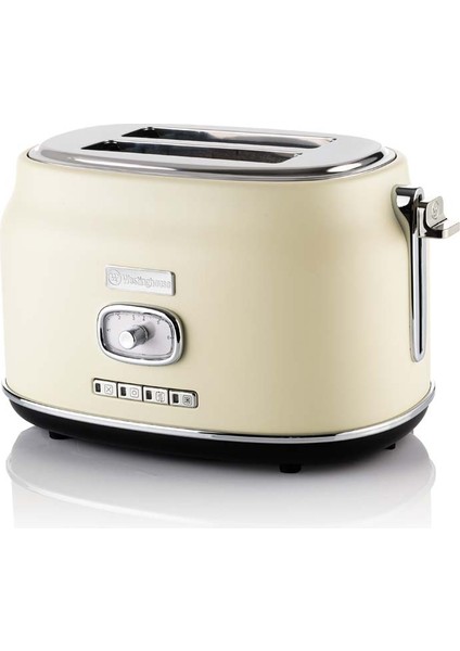 Ekmek Kızartma Makinesi - Retro Series 2 Slice Toaster Beyaz (Krem)