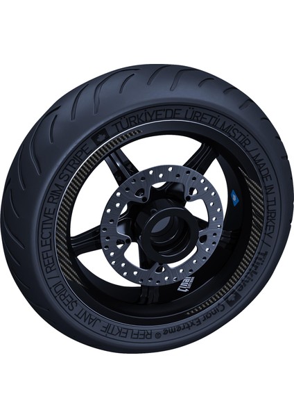 Karbon Fiber Dokulu Moto Gp Iç Jant Şeridi Sticker Çınar Extreme fiyatları