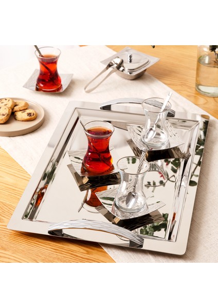 Favo 40 Parça Çay Seti 125 ml Platin