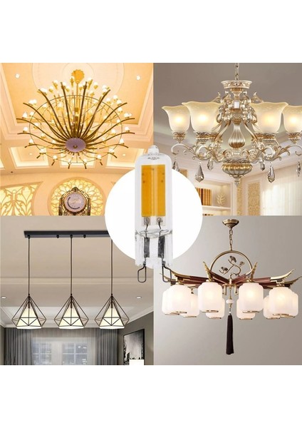 CT-4222 7W 220 Volt G9 Duylu LED Geniş Açı Kapsül Ampul Günışığı 10 Adet