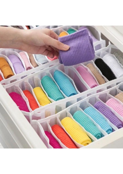 8 Gözlü Çekmece ve Dolap Içi Akordiyon Düzenleyici Organizer L Beden - 4'lü Paket modelleri