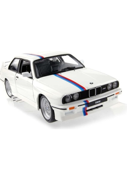 Bmw M3 (E30) 1988 Beyaz - 1:24 Ölçekli Pres Döküm Model Araba