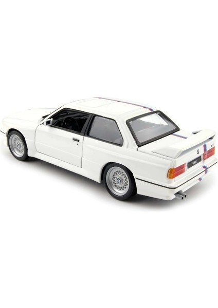 Bmw M3 (E30) 1988 Beyaz - 1:24 Ölçekli Pres Döküm Model Araba