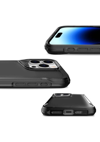 iPhone 15 Pro Uyumlu Kılıf Şık Kamera Koruma Tasarımı Arkası Sararmaz Şeffaf Kenarları Renkli T-Max fırsatları