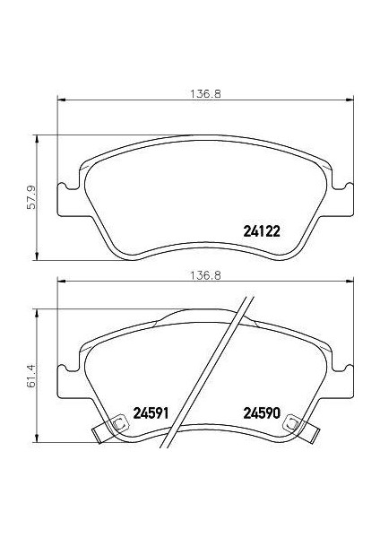 Toyota Auris Ön Fren Balata Takımı (2006-2012)