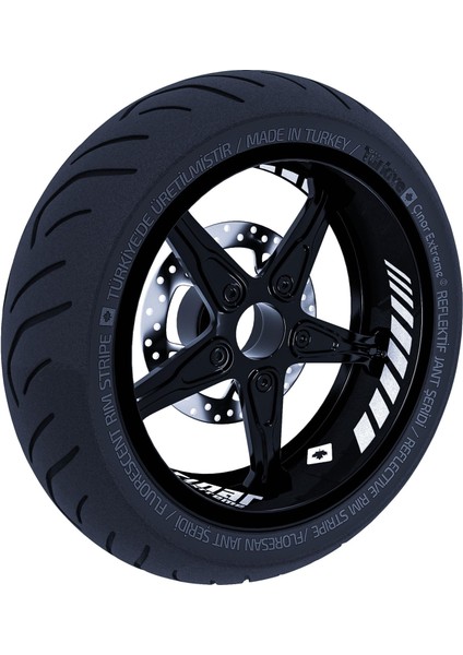 Gp Racing Reflektif Gri Iç Jant Şeridi Sticker Çınar Extreme