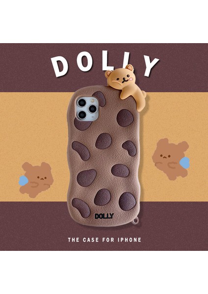 iPhone 13 ile Uyumlu Kılıf , Şirin Kolyeli Yumuşak Silikon Tamponlu Yaratıcı Eğlenceli 3D Karikatür Kurabiye Tasarımı Darbeye Dayanıklı Koruyucu Kılıf ( Cookies Bear, iPhone 13 ) (Yurt Dışından) fiyatları