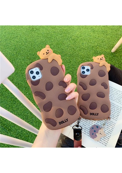 iPhone 13 ile Uyumlu Kılıf , Şirin Kolyeli Yumuşak Silikon Tamponlu Yaratıcı Eğlenceli 3D Karikatür Kurabiye Tasarımı Darbeye Dayanıklı Koruyucu Kılıf ( Cookies Bear, iPhone 13 ) (Yurt Dışından) fırsatları