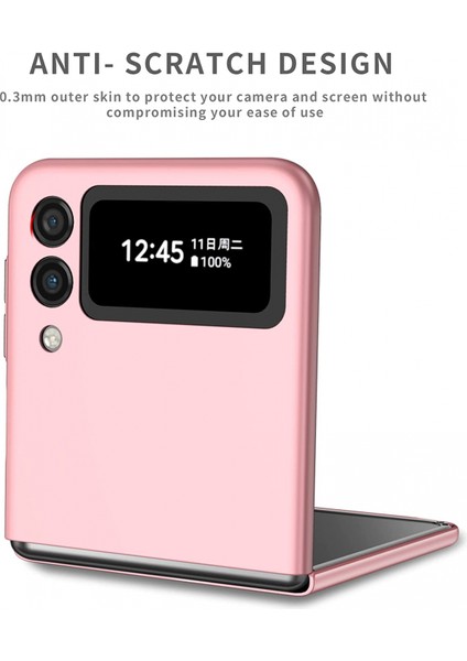 Galaxy Z Flip 3 5g Için Kılıf, Samsung Galaxy Z Flip 3 5g ile Uyumlu, Ince, Sert, Polikarbonat, Darbelere Dayanıklı, Çıtçıtlı Halkalı Kılıf, Pembe (Yurt Dışından) modelleri