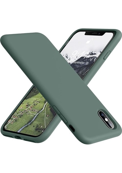 iPhone 6plus Kılıf, Yumuşak Sıvı Silikon, Ultra Ince Kauçuk, Tüm Vücut Koruması (Yeşil) (Yurt Dışından)