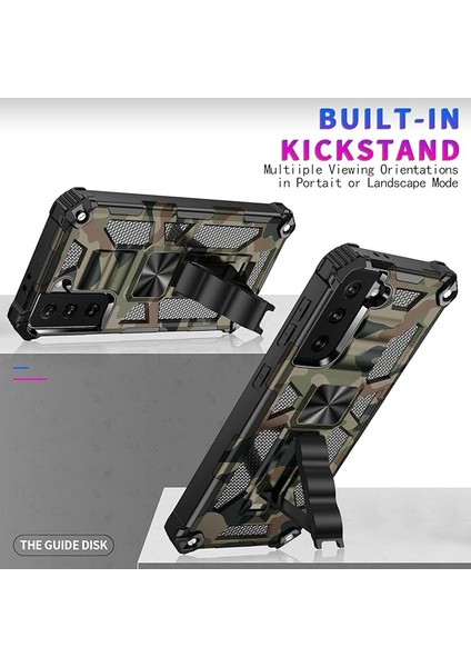 Samsung Galaxy S21 Plus Telefon Kılıfı, Ağır Hizmet Tipi Darbeye Dayanıklı Askeri Sınıf Düşmeye Karşı Koruma ve Samsung Galaxy S21 Plus Için Dahili Manyetik Kapak ile Kamuflaj Sağl (Yurt Dışından) fırsatları