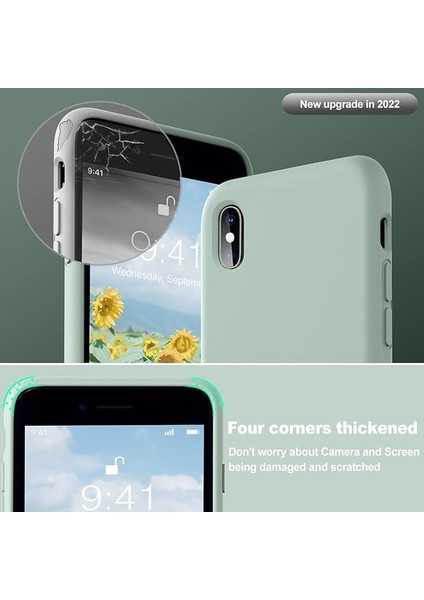 iPhone 6plus Kılıf, Yumuşak Sıvı Silikon, Ultra Ince Kauçuk, Tüm Vücut Koruması（açık Yeşil） (Yurt Dışından) fiyatları