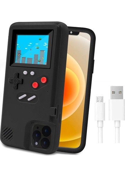 iPhone Için Oyun Konsolu Kılıfı, 36 Küçük Oyunlu Retro Koruyucu Kapaklı Kendi Kendine Çalışan Kılıf, Tam Renkli Ekran, iPhone 11 Için Darbeye Dayanıklı Video Oyunu Kılıfı (Yurt Dışından)