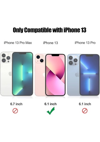 iPhone 13 Için Ultra Ince Yumuşak Yastıklama Koruyucusu, Ağır Iş Koruması ve Dairesel Destek Koruyucusu (Yeşil) (Yurt Dışından)