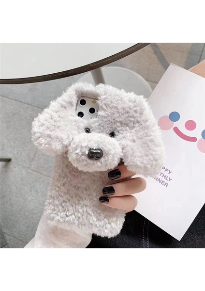 iPhone 13 Pro ile Uyumlu Kürklü Kılıf Sevimli Taklit Kürk Peluş Kabarık Telefon Kılıfı Kızlar Kadınlar Için Silikon Darbeye Dayanıklı Tampon Yumuşak Arka Kılıf Kapak iPhone 13 Pro (Yurt Dışından)