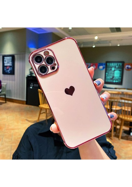 iPhone 7/8plus Için Uyumlu 5.5 Inç Kılıf Kaplama Aşk Kalp Telefon Kılıfı, Eğlenceli Sevimli Yan Küçük Desen Yumuşak Tpu Hava Yastığı Düşme Önleyici Darbeye Dayanıklı Kamera Koruyuc (Yurt Dışından)