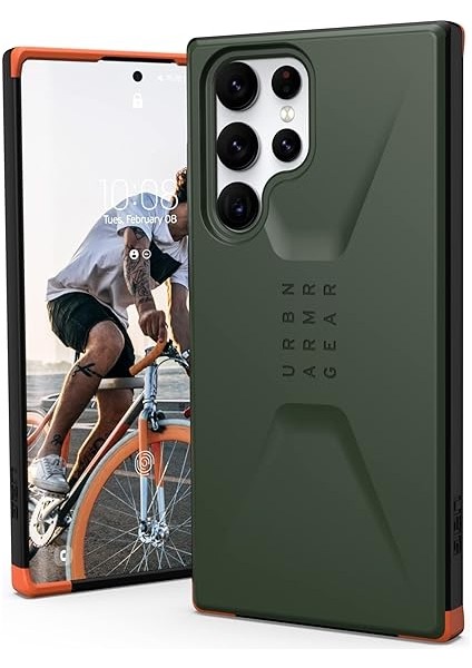 Samsung Galaxy S21 Ultra Için Tasarlanmıştır Kılıf Yeşil Şık Ultra Ince Şok Emici Sivil Koruyucu Kapak, [6,8 Inç Ekran] (Yurt Dışından)